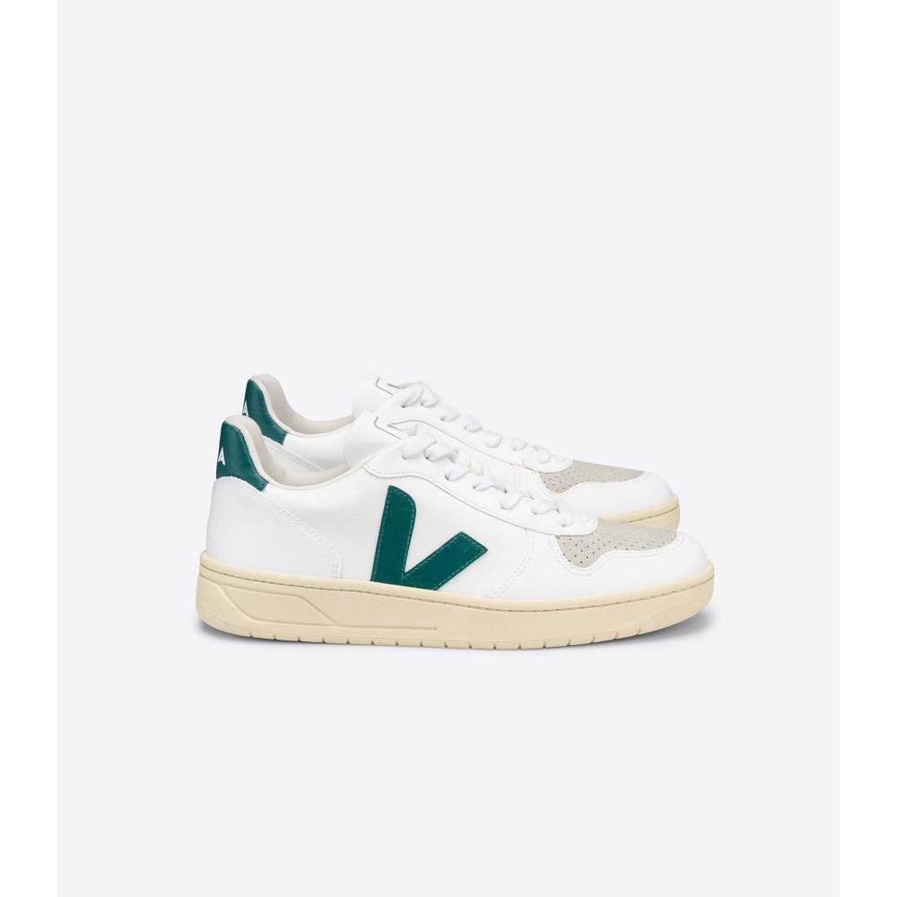 Veja V-10 CWL SOLE Joggesko Herre White/Green | NO 331ZUT